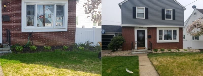 Low Maintenance Landscape With River Rock